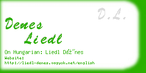 denes liedl business card